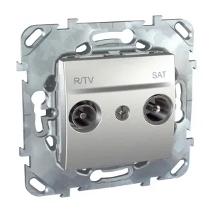 Schneider Electric MGU5.455.30ZD Розетка ТВ-SAT оконечная, алюминий (ШНАЙДЕР) Schneider Electric MGU5.455.30ZD Розетка ТВ-SAT оконечная, алюминий (ШНАЙДЕР)
