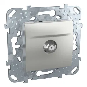 Розетка SAT Schneider Electric UNICA TOP, одиночная, алюминий (ШНАЙДЕР) Розетка SAT Schneider Electric UNICA TOP, одиночная, алюминий (ШНАЙДЕР)