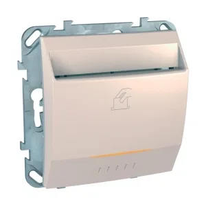 Schneider Electric MGU5.540.25ZD карточный выключатель Unica, бежевый (ШНАЙДЕР) Schneider Electric MGU5.540.25ZD карточный выключатель Unica, бежевый (ШНАЙДЕР)