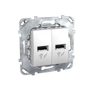 Schneider Electric MGU5.928.18ZD USB-розетка Unica, белый (ШНАЙДЕР) Schneider Electric MGU5.928.18ZD USB-розетка Unica, белый (ШНАЙДЕР)