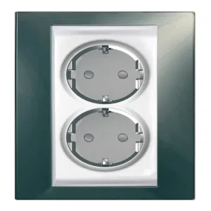 Розетка двухместная Schneider Electric UNICA, скрытый монтаж, с заземлением, со шторками, шампань (ШНАЙДЕР) Розетка двухместная Schneider Electric UNICA, скрытый монтаж, с заземлением, со шторками, шампань (ШНАЙДЕР)