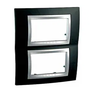 Рамка 2 поста Schneider Electric UNICA TOP, вертикальная, родий (ШНАЙДЕР) Рамка 2 поста Schneider Electric UNICA TOP, вертикальная, родий (ШНАЙДЕР)
