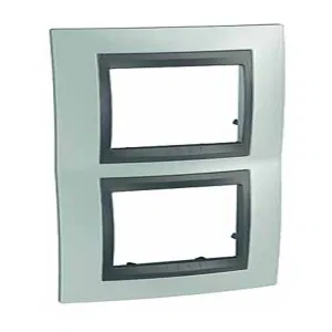 Рамка 2 поста Schneider Electric UNICA TOP, вертикальная, флюорит (ШНАЙДЕР) Рамка 2 поста Schneider Electric UNICA TOP, вертикальная, флюорит (ШНАЙДЕР)