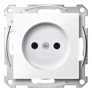 Розетка Schneider Electric MERTEN SYSTEM M, скрытый монтаж, со шторками, активно-белый, MTN2000-0325 (ШНАЙДЕР) Розетка Schneider Electric MERTEN SYSTEM M, скрытый монтаж, со шторками, активно-белый, MTN2000-0325 (ШНАЙДЕР)