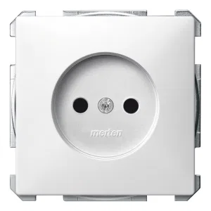 Розетка Schneider Electric MERTEN SYSTEM DESIGN, скрытый монтаж, с заземлением, со шторками, белый (ШНАЙДЕР) Розетка Schneider Electric MERTEN SYSTEM DESIGN, скрытый монтаж, с заземлением, со шторками, белый (ШНАЙДЕР)
