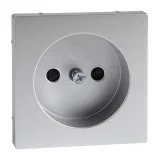 Schneider Electric MERTEN SYSTEM M накладка на розетку со шторками, алюминий MTN2030-0460