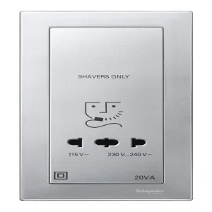 Schneider Electric MTN213560 центральная плата розетки для электробритвы (алюминий) (ШНАЙДЕР) Schneider Electric MTN213560 центральная плата розетки для электробритвы (алюминий) (ШНАЙДЕР)