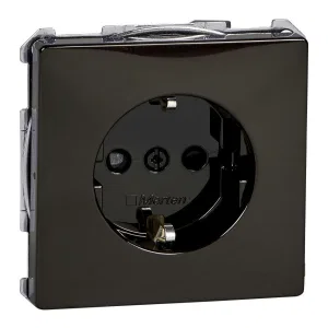 Розетка Schneider Electric MERTEN SYSTEM DESIGN, скрытый монтаж, с заземлением, со шторками, коричневый (ШНАЙДЕР) Розетка Schneider Electric MERTEN SYSTEM DESIGN, скрытый монтаж, с заземлением, со шторками, коричневый (ШНАЙДЕР)