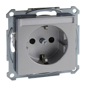 Розетка Schneider Electric MERTEN SYSTEM M, скрытый монтаж, с заземлением, со шторками, алюминий (ШНАЙДЕР) Розетка Schneider Electric MERTEN SYSTEM M, скрытый монтаж, с заземлением, со шторками, алюминий (ШНАЙДЕР)