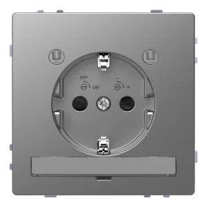Розетка Schneider Electric MERTEN D-LIFE, скрытый монтаж, с заземлением, нержавеющая сталь (ШНАЙДЕР) Розетка Schneider Electric MERTEN D-LIFE, скрытый монтаж, с заземлением, нержавеющая сталь (ШНАЙДЕР)