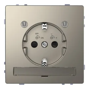Розетка Schneider Electric MERTEN D-LIFE, скрытый монтаж, с заземлением, никель (ШНАЙДЕР) Розетка Schneider Electric MERTEN D-LIFE, скрытый монтаж, с заземлением, никель (ШНАЙДЕР)