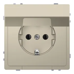 Розетка Schneider Electric MERTEN D-LIFE, скрытый монтаж, с заземлением, с крышкой, песочный (ШНАЙДЕР) Розетка Schneider Electric MERTEN D-LIFE, скрытый монтаж, с заземлением, с крышкой, песочный (ШНАЙДЕР)