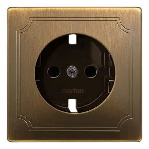 Schneider Electric Merten Antique MTN2330-4143 накладка на розетку, латунь (ШНАЙДЕР) Schneider Electric Merten Antique MTN2330-4143 накладка на розетку, латунь (ШНАЙДЕР)