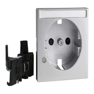 Schneider Electric MERTEN SYSTEM M MTN2333-0460 накладка на розетку (с заземлением, со шторками, алюминий) (ШНАЙДЕР) Schneider Electric MERTEN SYSTEM M MTN2333-0460 накладка на розетку (с заземлением, со шторками, алюминий) (ШНАЙДЕР)