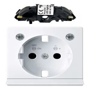 Schneider Electric MERTEN SYSTEM M MTN2334-0325 накладка на розетку с заземлением, со шторками, активно-белый (ШНАЙДЕР) Schneider Electric MERTEN SYSTEM M MTN2334-0325 накладка на розетку с заземлением, со шторками, активно-белый (ШНАЙДЕР)