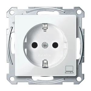 Розетка Schneider Electric MERTEN SYSTEM M, скрытый монтаж, с заземлением, со шторками, белый (ШНАЙДЕР) Розетка Schneider Electric MERTEN SYSTEM M, скрытый монтаж, с заземлением, со шторками, белый (ШНАЙДЕР)