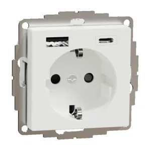 Schneider Electric MTN2367-0325 розетка с 2xUSB, скрытый монтаж, белый (ШНАЙДЕР) Schneider Electric MTN2367-0325 розетка с 2xUSB, скрытый монтаж, белый (ШНАЙДЕР)