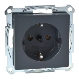 Розетка Schneider Electric MERTEN SYSTEM M, скрытый монтаж, с заземлением, антрацит, MTN2401-0414 (ШНАЙДЕР) Розетка Schneider Electric MERTEN SYSTEM M, скрытый монтаж, с заземлением, антрацит, MTN2401-0414 (ШНАЙДЕР)