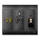 Schneider Electric Merten System M MTN297514, розетка TV/радио, антрацит