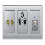 Schneider Electric Merten System M MTN297560 - накладка на ТВ/радио розетку, алюминий