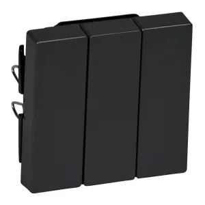 Schneider Electric Merten System M MTN311914 - клавиша тройная, антрацит (ШНАЙДЕР) Schneider Electric Merten System M MTN311914 - клавиша тройная, антрацит (ШНАЙДЕР)