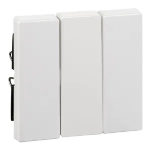 Schneider Electric MTN312625 Клавиша тройная, белая, Merten System M (ШНАЙДЕР) Schneider Electric MTN312625 Клавиша тройная, белая, Merten System M (ШНАЙДЕР)