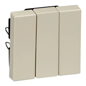 Schneider Electric MTN312644, клавиша тройная, бежевый блестящий (ШНАЙДЕР) Schneider Electric MTN312644, клавиша тройная, бежевый блестящий (ШНАЙДЕР)