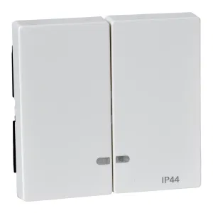 Клавиша двойная с линзами Schneider Electric MERTEN SYSTEM M, полярно-белый (ШНАЙДЕР) Клавиша двойная с линзами Schneider Electric MERTEN SYSTEM M, полярно-белый (ШНАЙДЕР)