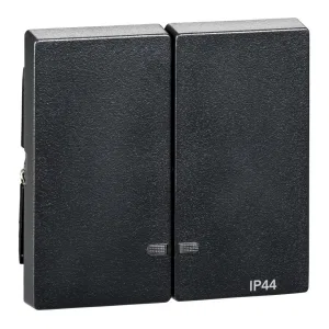 Schneider Electric MTN3424-0414, клавиша двойная, антрацит (ШНАЙДЕР) Schneider Electric MTN3424-0414, клавиша двойная, антрацит (ШНАЙДЕР)