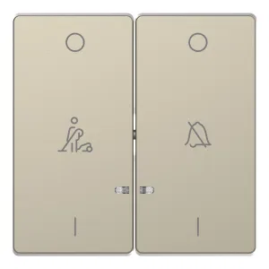 Клавиша двойная с линзами Schneider Electric MERTEN D-LIFE, песочный (ШНАЙДЕР) Клавиша двойная с линзами Schneider Electric MERTEN D-LIFE, песочный (ШНАЙДЕР)