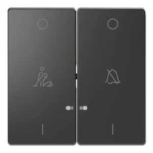 Клавиша двойная с линзами Schneider Electric MERTEN D-LIFE, антрацит (ШНАЙДЕР) Клавиша двойная с линзами Schneider Electric MERTEN D-LIFE, антрацит (ШНАЙДЕР)
