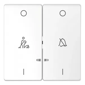 Клавиша двойная с линзами Schneider Electric MERTEN D-LIFE, белый лотос (ШНАЙДЕР) Клавиша двойная с линзами Schneider Electric MERTEN D-LIFE, белый лотос (ШНАЙДЕР)