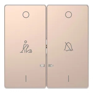 Клавиша двойная с линзами Schneider Electric MERTEN D-LIFE, шампань (ШНАЙДЕР) Клавиша двойная с линзами Schneider Electric MERTEN D-LIFE, шампань (ШНАЙДЕР)