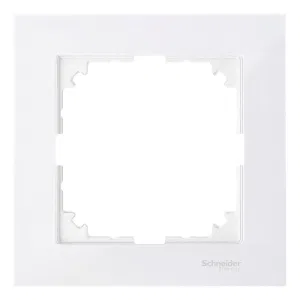 Рамка Schneider Electric MERTEN M-PURE MTN4010-3619 на 1 пост, полярно-белый (IP20) (ШНАЙДЕР) Рамка Schneider Electric MERTEN M-PURE MTN4010-3619 на 1 пост, полярно-белый (IP20) (ШНАЙДЕР)
