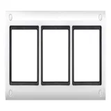 Рамка 3 поста Schneider Electric MERTEN AQUADESIGN IP44, полярно-белый