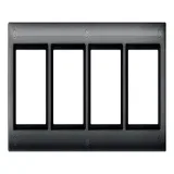 Рамка 4 поста Schneider Electric MERTEN AQUADESIGN IP44, антрацит