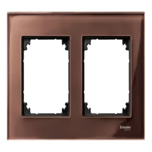 Рамка 2 поста Schneider Electric MERTEN M-ELEGANCE, махагон (ШНАЙДЕР) Рамка 2 поста Schneider Electric MERTEN M-ELEGANCE, махагон (ШНАЙДЕР)