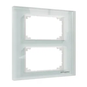 Рамка 2 поста Schneider Electric MERTEN M-ELEGANCE, белый кристалл, MTN4020-3220 (ШНАЙДЕР) Рамка 2 поста Schneider Electric MERTEN M-ELEGANCE, белый кристалл, MTN4020-3220 (ШНАЙДЕР)