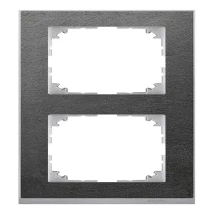 Schneider Electric MTN4020-3669 Рамка Merten M-Pure DÉCOR на 2 поста, сланец (ШНАЙДЕР) Schneider Electric MTN4020-3669 Рамка Merten M-Pure DÉCOR на 2 поста, сланец (ШНАЙДЕР)