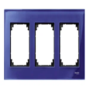 Рамка 3 поста Schneider Electric MERTEN M-ELEGANCE, сапфир (ШНАЙДЕР) Рамка 3 поста Schneider Electric MERTEN M-ELEGANCE, сапфир (ШНАЙДЕР)