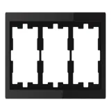 Рамка Schneider Electric MERTEN D-LIFE 3-постовая MTN4030-6503 (черный оникс)