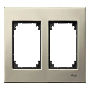 Рамка 2 поста Schneider Electric MERTEN M-ELEGANCE, титан (ШНАЙДЕР) Рамка 2 поста Schneider Electric MERTEN M-ELEGANCE, титан (ШНАЙДЕР)