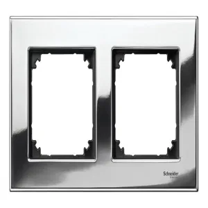 Рамка 2 поста Schneider Electric MERTEN M-ELEGANCE, хром (ШНАЙДЕР) Рамка 2 поста Schneider Electric MERTEN M-ELEGANCE, хром (ШНАЙДЕР)