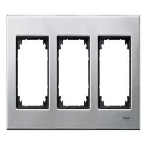 Рамка 3 поста Schneider Electric MERTEN M-ELEGANCE, платиновое серебро (ШНАЙДЕР) Рамка 3 поста Schneider Electric MERTEN M-ELEGANCE, платиновое серебро (ШНАЙДЕР)