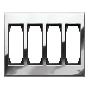 Рамка 4 поста Schneider Electric MERTEN M-ELEGANCE, хром матовый (ШНАЙДЕР) Рамка 4 поста Schneider Electric MERTEN M-ELEGANCE, хром матовый (ШНАЙДЕР)