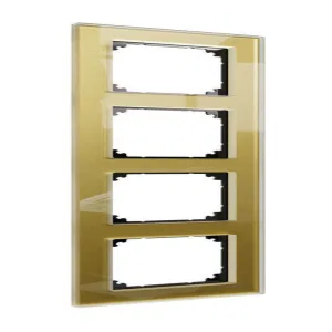 Рамка 4 поста Schneider Electric MERTEN M-ELEGANCE, золотой, MTN4040-3241 (ШНАЙДЕР) Рамка 4 поста Schneider Electric MERTEN M-ELEGANCE, золотой, MTN4040-3241 (ШНАЙДЕР)