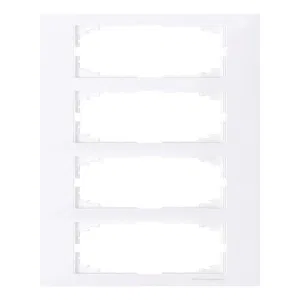 Schneider Electric MTN4040-3625 — 4-постовая рамка Merten M-Pure, белый бриллиант (ШНАЙДЕР) Schneider Electric MTN4040-3625 — 4-постовая рамка Merten M-Pure, белый бриллиант (ШНАЙДЕР)