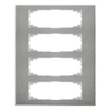 Schneider Electric Merten M-Pure Decor рамка 4-постовая, нержавеющая сталь MTN4040-3646