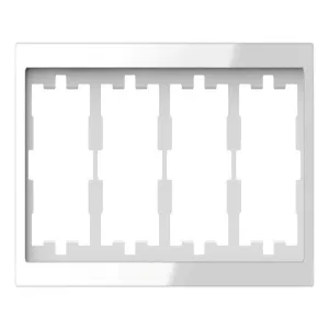 Schneider Electric MERTEN D-LIFE MTN4040-6520 — рамка 4-постовая, белый кристалл (ШНАЙДЕР) Schneider Electric MERTEN D-LIFE MTN4040-6520 — рамка 4-постовая, белый кристалл (ШНАЙДЕР)