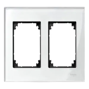 Рамка 2 поста Schneider Electric MERTEN M-ELEGANCE, бриллиантовый белый (ШНАЙДЕР) Рамка 2 поста Schneider Electric MERTEN M-ELEGANCE, бриллиантовый белый (ШНАЙДЕР)